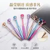 Caneta de Cristal Colorida, Caneta Esferográfica Grande com Ponta de Diamante, Caneta Diamante Areia Movediça, Caneta Esferográfica de Plástico com Gema de Cristal, Caneta para Impressão de Logotipo