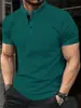 Verão Novo Mais Vendido Amazon Camisa POLO Zíper Bolso com Aba Calças Esportivas Masculinas Fabricantes de Camisa POLO Venda por Atacado