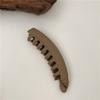 Pinza de pelo de plástico de color oscuro con textura esmerilada para otoño e invierno, pinza superior de temperamento, pinza tipo plátano, Corea
