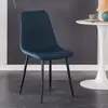 Cadeira de jantar Encosto Casa Luz Luxo Negociação Restaurante Mesa Banquinho Simples Moderno Criativo Metal Cadeira de Couro Nórdico