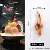 Presentación de Sashimi Mariscos Decoración de Sashimi Anillos de Rábano Molde de Colocación de Rodajas de Pescado en Forma de Abanico Trucha de Coral Mero Tigre Salmón