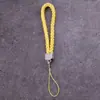Lanyard para teléfono móvil al por mayor de fábrica, cordón para llavero de cámara de cuero PU, cuerda de muñeca para teléfono móvil de pareja, cuerda tejida de cuero
