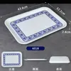Melamina azul y blanco tazón pequeño comercial catering comedor comida rápida tazón de arroz tazón de porcelana tazón de sopa vaso de plástico cuchara vajilla
