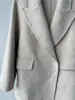 Atmósfera simple y sofisticada ~ Abrigo blazer corto de cachemir de doble cara con solapa de blazer clásica chaqueta de lana