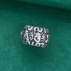 Prata 925 pura estilo étnico vintage contas espaçadoras de seis caracteres mantra acessórios para pulseira DIY com contas de roda