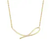 Collar de plata esterlina S925 para mujer diseño nicho líneas geométricas simples elegante cadena de clavícula personalizada 2021 Nuevo