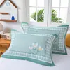 Juego de Fundas de Almohada de una Pieza, Engrosadas y Ampliadas, Anti-Aceite, Resistentes a la Suciedad, Absorbentes de Sudor, Transpirables, Funda de Almohada de Gasa