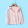 Ropa de Protección Solar para Niños, Nueva Ropa de Protección Solar de Verano para Niños, Chaqueta Fresca de Seda de Hielo con Capucha para Niñas, Ropa Moderna para Niños Mayores