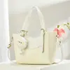 Bolso Grande Simple Tejido Moda Otoño e Invierno 2025 Versátil de Hombro Cruzado Gran Capacidad Bolso de Mano para Mujer
