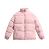 Destaque Outono e Inverno 2024 Novo Preppy Pão Algodão Roupas Clube de Estudantes Universitários Gola Alta Jaqueta de Penas Roupas de Trabalho Customização