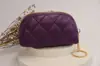 2025 Nuevo Modelo Billetera para Monedas Cartera Acolchada de Comercio Exterior Cartera Mini de Monedas de PU Bolsa para Llaves Cierre de Cremallera con Cadena