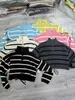 Suéter de Punto Rayado con Cuello Polo y Tira de Cremallera, Imitación Algodón, para Mujer, Otoño, Suéter Holgado Pullover con Cuello de Solapa, Mangas Largas, 2025
