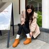 Botas de Neve Femininas 2026 Novo Modelo, Couro Bovino Antiderrapante Inverno Quente Forradas com Lã Espessas Clássicas Curtas para Mulheres