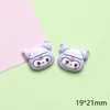 Accesorios de resina coolomi morados al por mayor DIY pegamento de crema accesorios para funda de teléfono pegatinas para vaso de agua accesorios para cabeza de pulsera