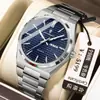 Marca Suiza Nuevo Simple Reloj para Hombre Resistente al Agua Doble Calendario Reloj de Cuarzo Transmisión en Vivo Comercio Exterior Modelo Popular Dropshipping