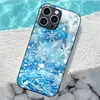Aplicável à Capa de Vidro Temperado Apple 18PRO 17PROMAX Cobertura Protetora de Flocos de Neve Frescos iPhone16 Cristal de Gelo 17E