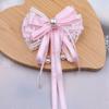 Grampo de Cabelo Rosa Lolita Japonês Doce com Laço Grande Grampo para Trás da Cabeça da Menina Acessórios de Cabelo para Performance da Menina