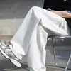 Calças casuais para todos os jogos, calças casuais retas soltas masculinas 2024, calças leggings masculinas da moda, calças masculinas para todos os jogos, calças masculinas estilo Hong Kong