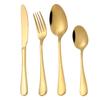 Fabricantes de origem 1010 grosso aço inoxidável conjunto de louça cross-border ocidental steak faca, garfo e colher conjunto de quatro peças