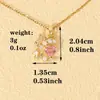 Colar Coração Folha de Luxo Leve Transfronteiriço Feminino Doce DIY Corrente de Clavícula Pingente Design de Nicho Joias Pingente Acessórios
