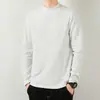Nova blusa masculina de gola alta de manga comprida para o outono, estilo coreano, moderna, camiseta preta pura para o outono