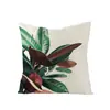 Almofada de Casa Quente da Amazon com Estampa de Folha Verde de Planta Tropical em Poliéster Capa de Almofada Estilo Escandinavo Almofada de Sofá