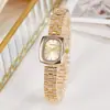 Relógio feminino de alto padrão, temperamento medieval coreano, dourado, quente, para estudantes, nicho, primeira geração de mercadorias para atacado