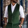 Novo Colete de Terno Britânico Masculino da Primavera de 2025 Colete Masculino com Padrão Escuro Gola Shade Casual Jaqueta Colete Masculina