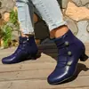 Nuevos Zapatos de Mujer Otoño/Invierno 40-43 Talla Grande Estilo Europeo y Americano de Comercio Exterior Botines de Tacón Alto Botas de Mujer