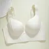 Roupa íntima Confortável Visível para Seios Grandes e Pequenos, Tamanho Plus Size, Sem Aro, Estilo Fino, Push-up, Anti-queda, Suporte Lateral, Sutiã Respirável para Mulheres