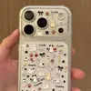 Pegatinas Populares Estilo Coreano de Gato Vaca Lindo con Relieve 3D para Uñas, Pegatinas Adorables Estilo Ins para Funda de Teléfono y Tableta DIY