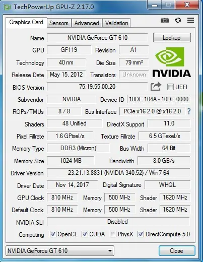 GT610 1G