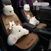 Bonito Cojín de Asiento de Coche de Dibujos Animados Perro Caliente Antideslizante Funda de Asiento de Coche Cojín de Asiento Caliente de Invierno de Gama Alta