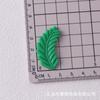 Viento del Bosque Simulación Espiga de Trigo Hoja Verde DIY Accesorios de Pegamento de Crema Material Hecho a Mano Parche Decorativo de Hoja de Resina