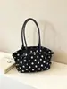 Bolso de Mano Retro de Lunares Transfronterizo 2026 Versión Coreana Gran Capacidad Bolso de Hombro Nuevo Bolso Tote Casual para el Trabajo