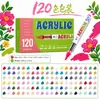 Set de marcadores acrílicos transfronterizos con flujo directo de tinta líquida, set de bolígrafos para graffiti que no traspasan, bolígrafo acuarela para pintura artística DIY en cerámica
