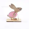 Artesanato de Madeira para Páscoa Enfeites de Coelho Estilo Escandinavo Decorações de Artesanato de Madeira para Casa Presentes de Páscoa