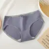 Bragas de mujer Algodón ropa interior de contraste archivo inferior antibacteriano ropa interior de cintura para niñas bragas de mujer sin costuras al por mayor