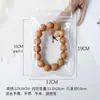 Bolsa selável transparente auto-selante de PVC com furo lateral para armazenamento de joias, brincos de jade, jade, apertáveis podem ser pendurados