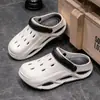 Novo Estilo Sapatos com Furos Sola Grossa Sapatos de Jardim Femininos Verão Antiderrapante Calçados Externos Chinelos Sapato Removível Sapatos de Praia para Homens