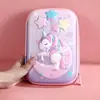 Estojo de Papelaria Estéreo 3D de Desenho Animado para Alunos do Ensino Fundamental, Estojo de Lápis Escolar de Alta Qualidade para Homens e Mulheres, Estojo de Lápis Resistente a Manchas de Grande Capacidade