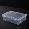 Caixa de Armazenamento de Plástico PP Espessado Transparente Retangular Grande para Brinquedos, Papelaria, Ferramentas, Quebra-Cabeças, com Fecho Duplo, Caixa de Embalagem para Desktop