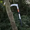 Herramientas agrícolas para deshierbar, hoz de acero al manganeso, cortadora de césped, herramientas de granja, cosechadora de maíz, cosechadora de cebollín, cosechadora de trigo, cuchillo de césped de mango largo, hoz