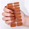 Pegatinas para Uñas con Purpurina de Color Sólido Sin Hornear Removibles Pegatinas para Uñas con Pegamento de Gelatina Suministro Directo de Fábrica Origen Seguras para Mujeres Embarazadas