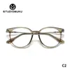 Gafas Muku: Armazones de Gafas de Moda y Tendencia, Lentes Planos Redondos y Ovalados, Adecuados para Hombres y Mujeres con Miopía