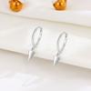 Joyería de Plata Esterlina de Nicho de Personalidad Plata Esterlina S925 Aretes Geométricos Cónicos Elegantes de Moda Aretes Colgantes de Moda para Mujer