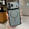 Adecuado para iPhone 18 Pro Max, funda de teléfono magnética con tacto de piel mate, funda protectora anti-caídas de cobertura total Apple 16 15