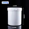 Pote Plástico Wow 500ml Selado À Prova de Umidade Garrafa Plástica Vazia PP 300g com Tampa Interna Boca Larga Recipiente de Embalagem Tinta