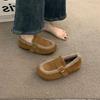 Novos Mocassins de Inverno 2026, Modernos e Versáteis, Sapatos Bean de Moda Quentes com Solado Macio e Cabedal Macio, Sapatos Casuais de Algodão para Mulheres