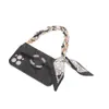 Corrente de cordão de celular para atacado transfronteiriço, cordão de celular, lenço de seda, corrente de bolsa tecida, cordão curto de pulso, corrente de celular